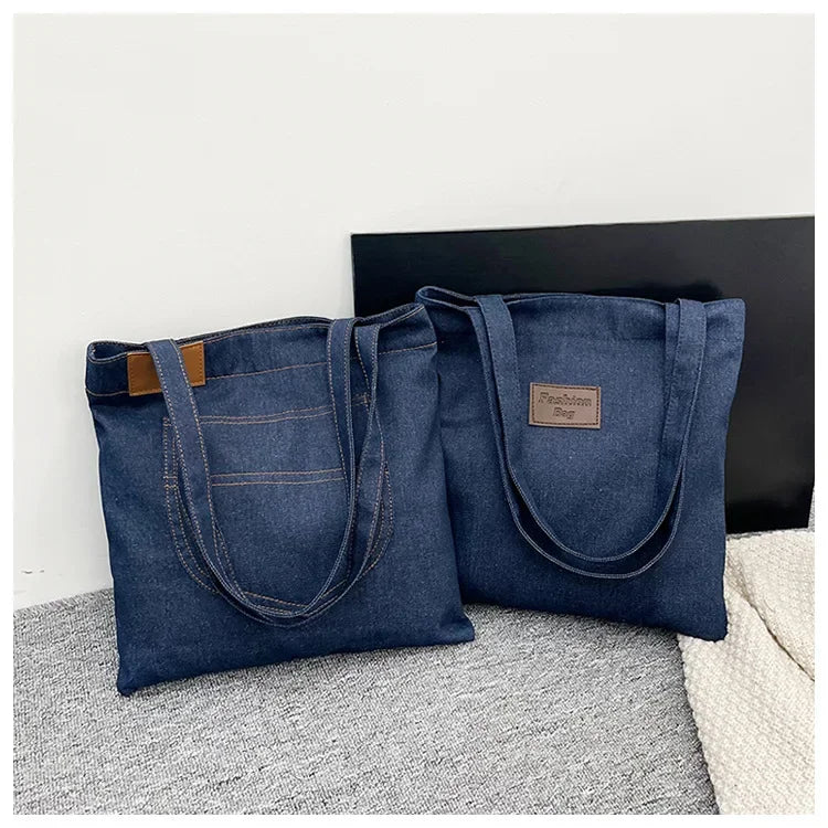 Amblot Soft denim tote bag