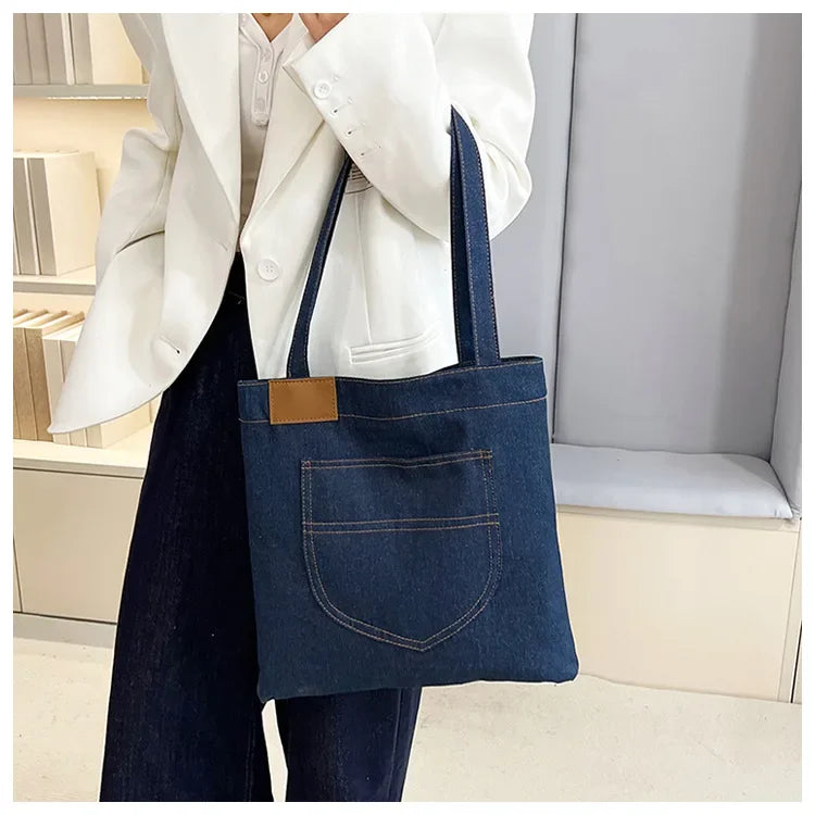 Amblot Soft denim tote bag