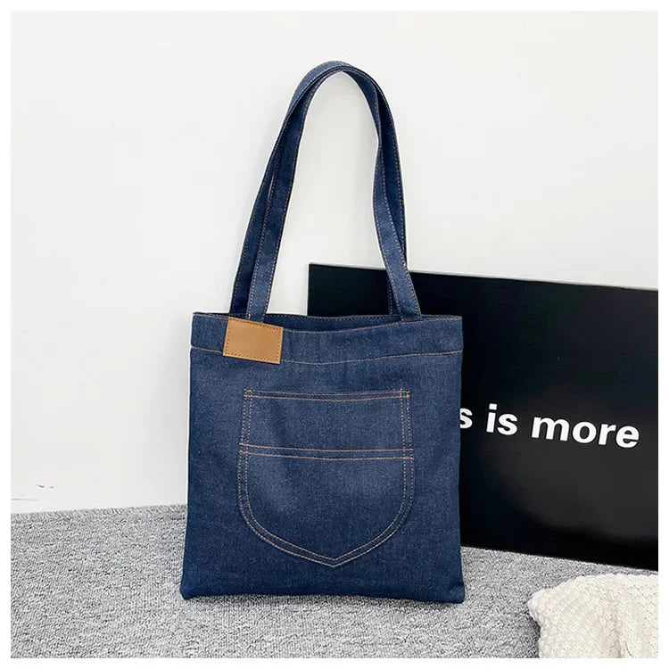 Amblot Soft denim tote bag
