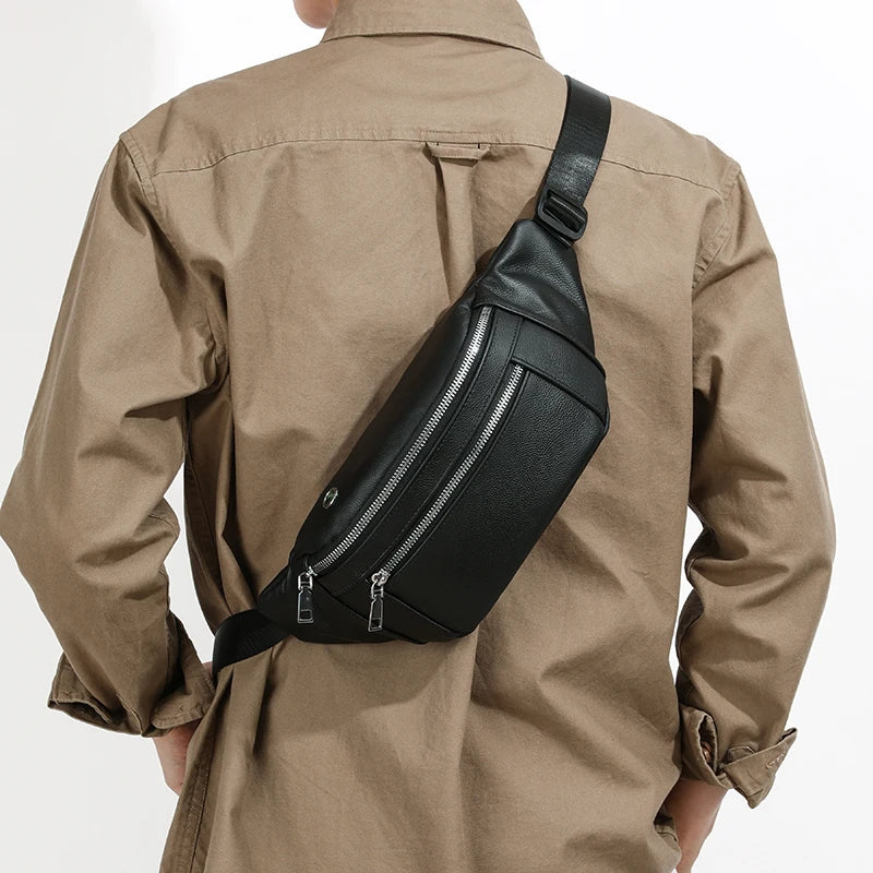 Amblot Soft leather crossbody bum bag