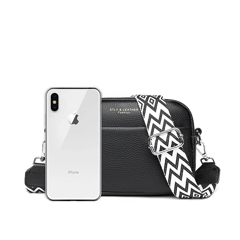 Amblot Soft minimalist leather crossbody bag
