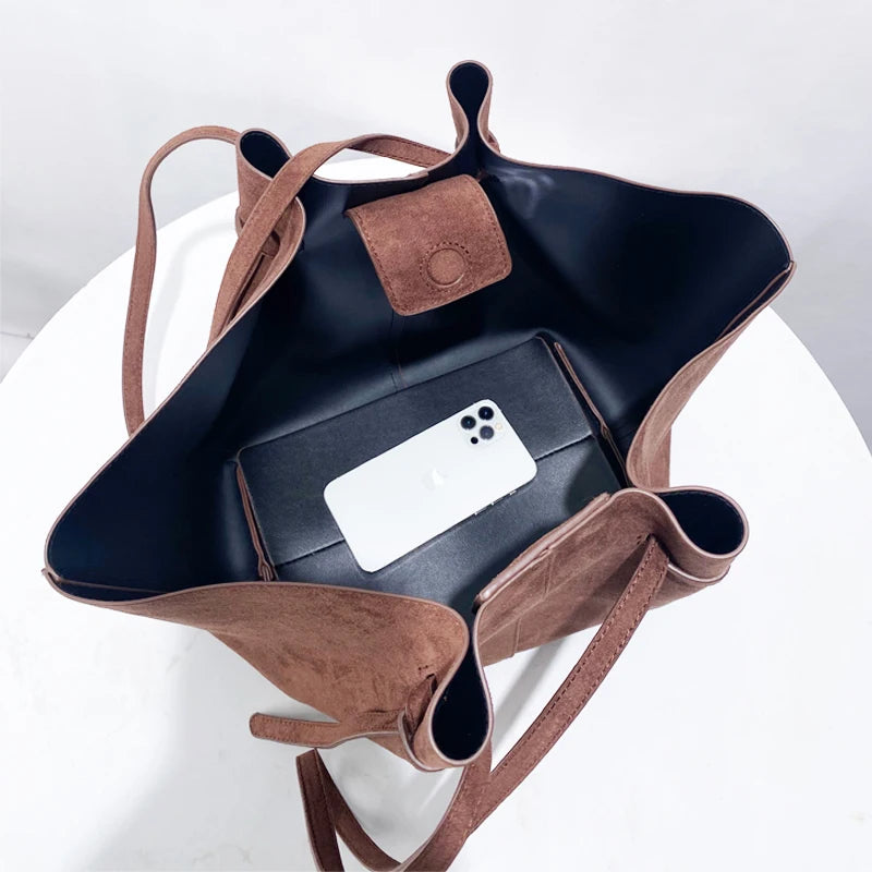 Amblot Soft suede tote bag