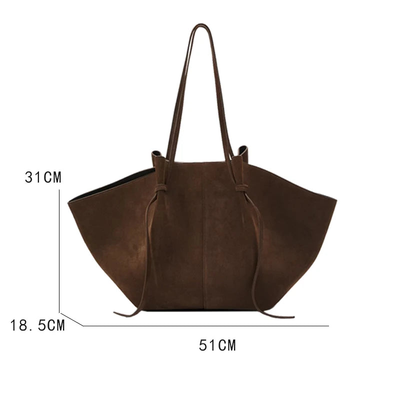 Amblot Soft suede tote bag