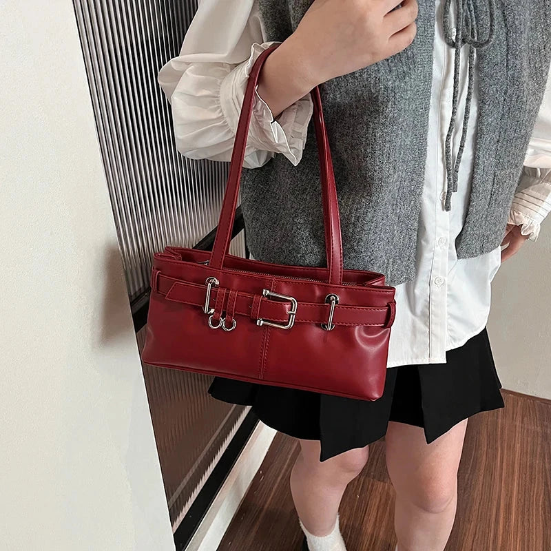 Amblot Soft-touch leather shoulder bag