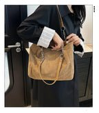 Amblot Soft-touch suede tote bag