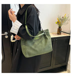 Amblot Soft-touch suede tote bag