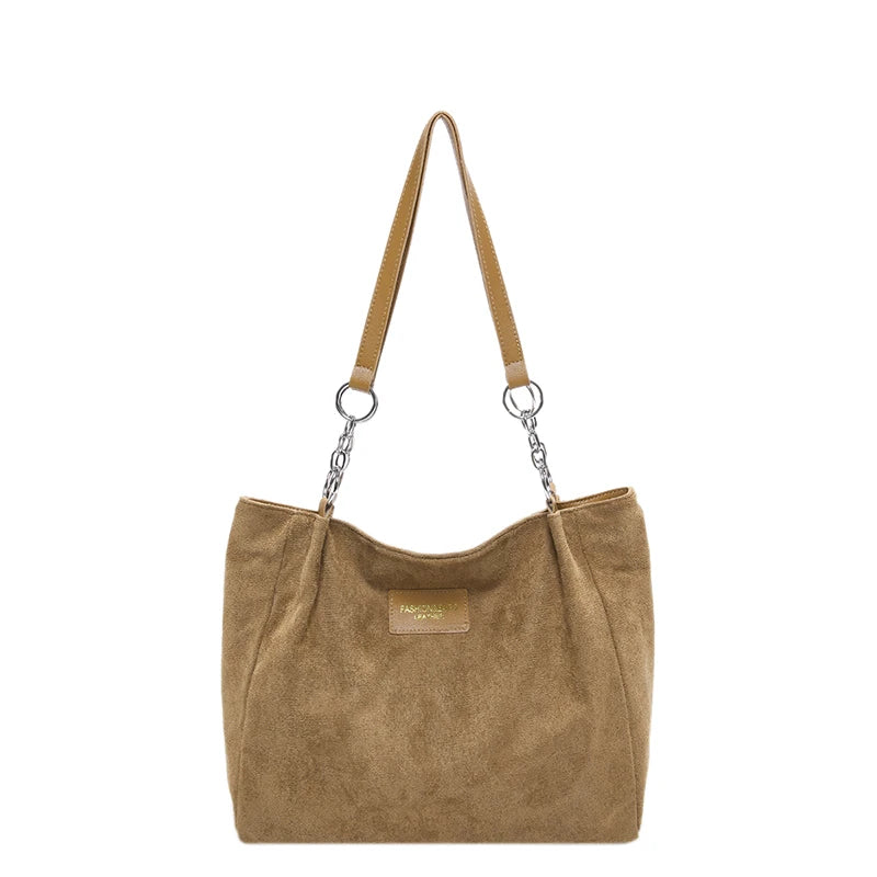 Amblot Soft-touch suede tote bag