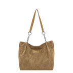 Amblot Soft-touch suede tote bag