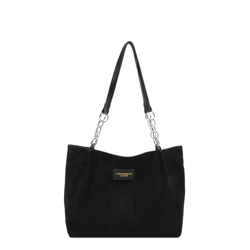 Amblot Soft-touch suede tote bag