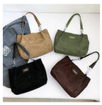 Amblot Soft-touch suede tote bag