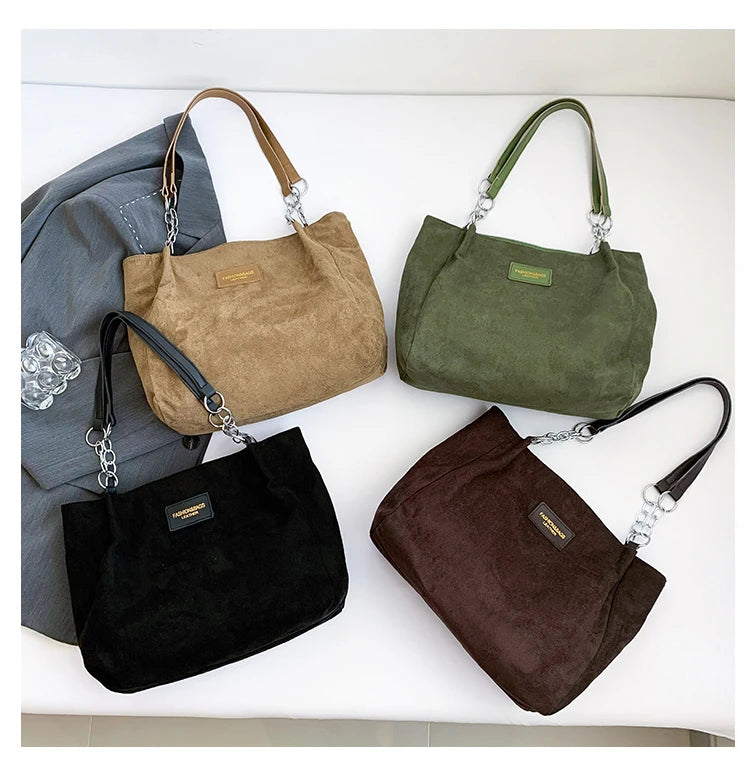 Amblot Soft-touch suede tote bag