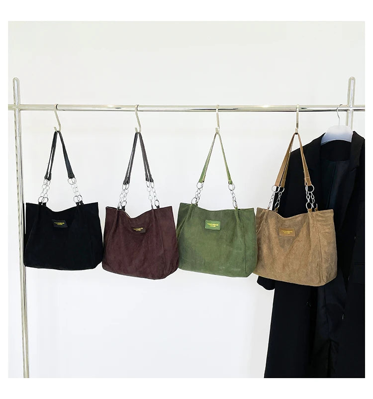 Amblot Soft-touch suede tote bag