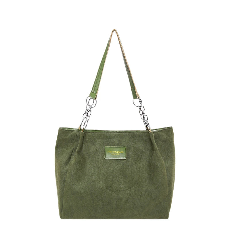Amblot Soft-touch suede tote bag