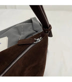 Amblot Spacious suede tote bag