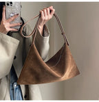 Amblot Spacious suede tote bag