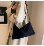 Amblot Spacious suede tote bag