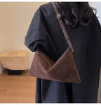 Amblot Spacious suede tote bag