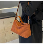 Amblot Spacious suede tote bag