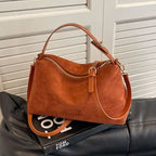 Amblot Spacious suede tote bag