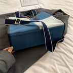 Amblot Square denim tote bag