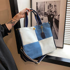 Amblot Square denim tote bag
