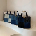 Amblot Square denim tote bag