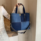Amblot Square denim tote bag