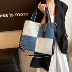 Amblot Square denim tote bag