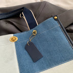 Amblot Square denim tote bag