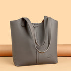 Amblot Structured leather tote bag