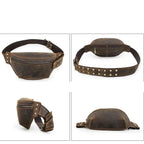 Amblot Structured leather waist bag