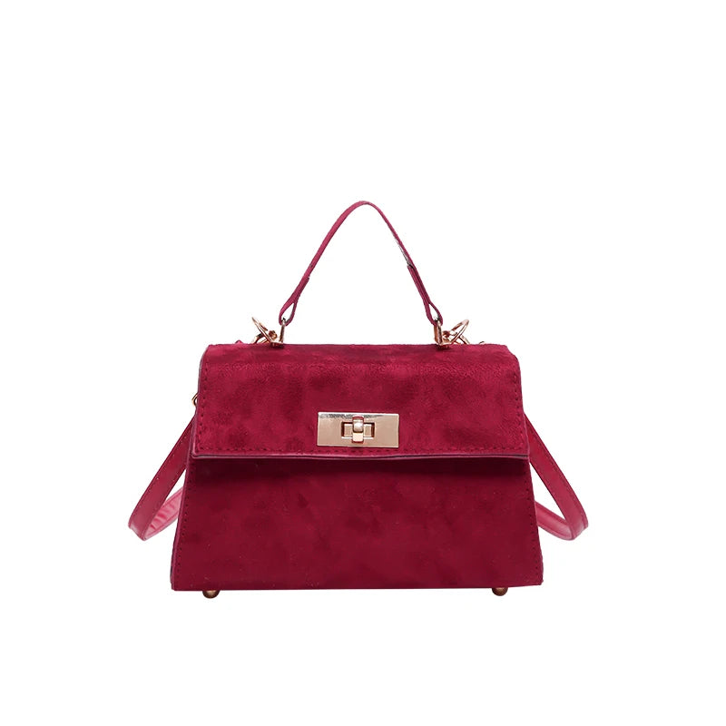 Amblot Structured suede purse