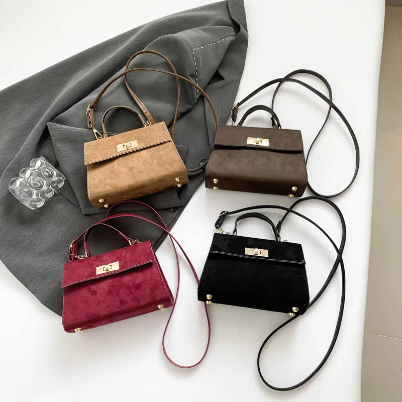 Amblot Structured suede purse