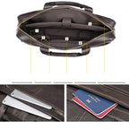 Amblot Stylish leather executive briefcase