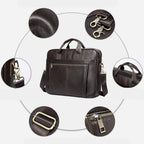Amblot Stylish leather executive briefcase