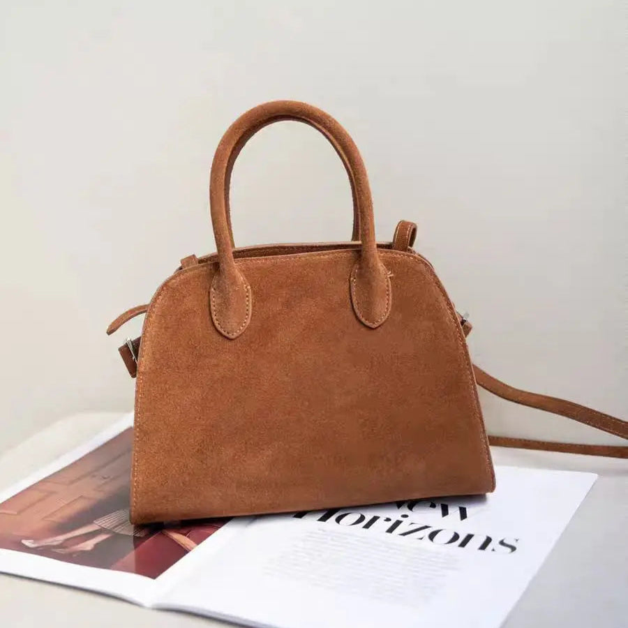 Amblot Stylish suede handbag for every outfit