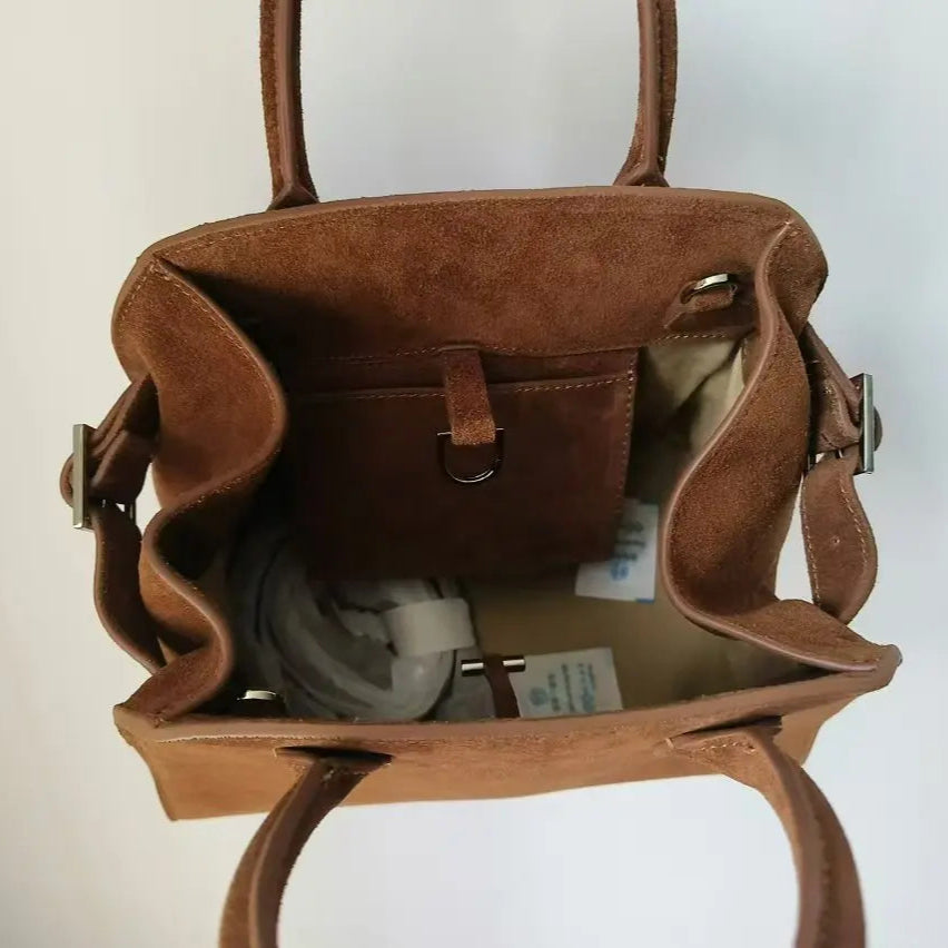 Amblot Stylish suede handbag for every outfit