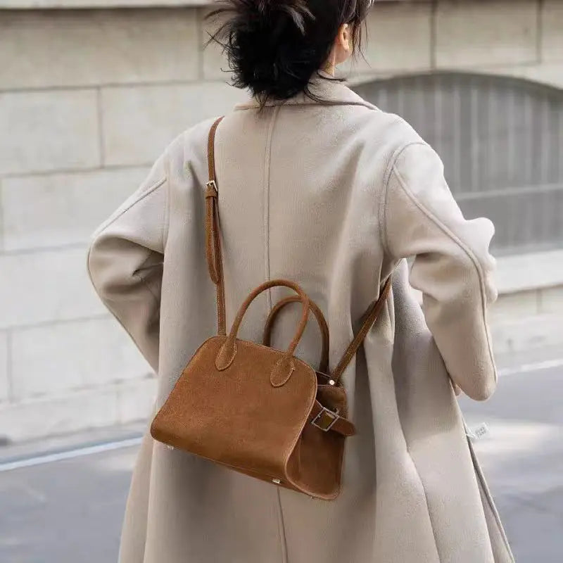 Amblot Stylish suede handbag for every outfit