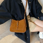 Amblot Suede crossbody purse