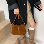 Amblot Suede crossbody purse