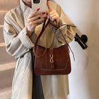 Amblot Suede crossbody purse