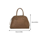 Amblot Suede handbag with double handle