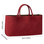 Amblot Suede tote bag with structured silhouette