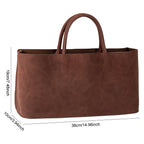 Amblot Suede tote bag with structured silhouette