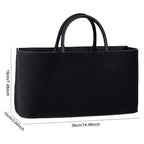 Amblot Suede tote bag with structured silhouette