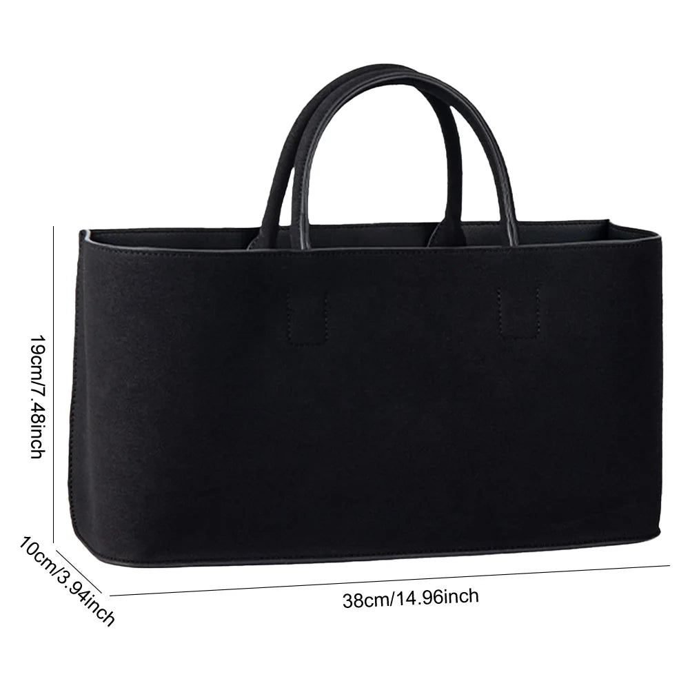 Amblot Suede tote bag with structured silhouette