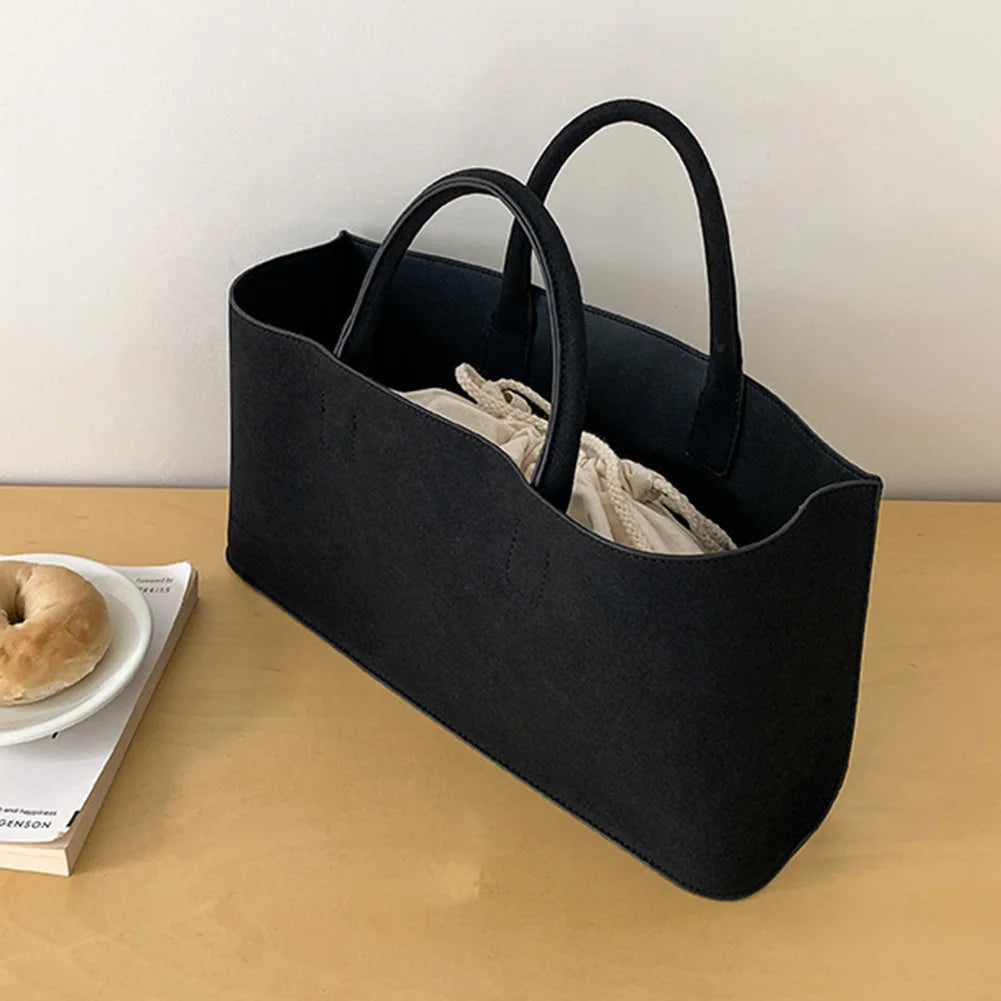 Amblot Suede tote bag with structured silhouette