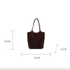 Amblot Tall suede tote bag