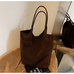 Amblot Tall suede tote bag