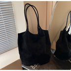 Amblot Tall suede tote bag